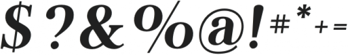 Flatline Serif Bold Italic otf (700) Font OTHER CHARS