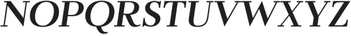 Flatline Serif Bold Italic otf (700) Font UPPERCASE
