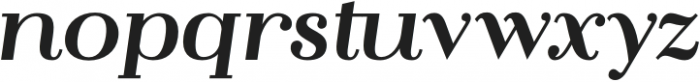 Flatline Serif Bold Italic otf (700) Font LOWERCASE