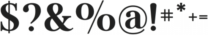 Flatline Serif Bold otf (700) Font OTHER CHARS