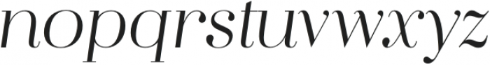Flatline Serif Light Italic otf (300) Font LOWERCASE