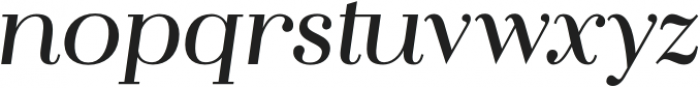 Flatline Serif Medium Italic otf (500) Font LOWERCASE