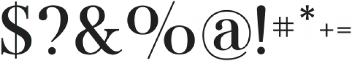 Flatline Serif Medium otf (500) Font OTHER CHARS