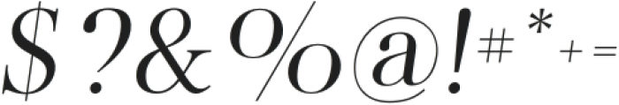 Flatline Serif Regular Italic otf (400) Font OTHER CHARS