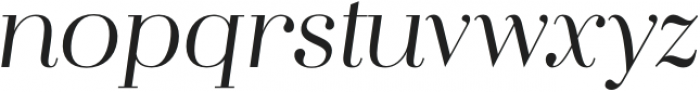 Flatline Serif Regular Italic otf (400) Font LOWERCASE