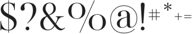 Flatline Serif Regular otf (400) Font OTHER CHARS