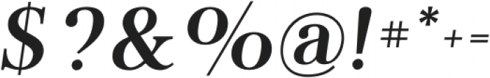 Flatline Serif SemiBold Italic otf (600) Font OTHER CHARS
