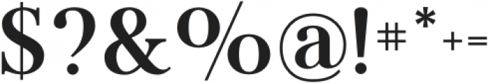 Flatline Serif SemiBold otf (600) Font OTHER CHARS
