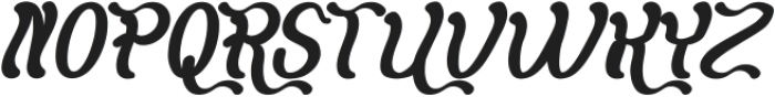 Flattered Bold Italic otf (700) Font UPPERCASE