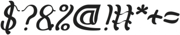 Flattered Italic otf (400) Font OTHER CHARS