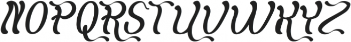 Flattered Italic otf (400) Font UPPERCASE