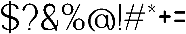 Flattery otf (400) Font OTHER CHARS