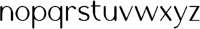 Flattery otf (400) Font LOWERCASE