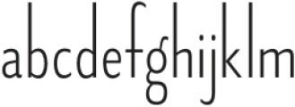 Fledgling ExtraLight otf (200) Font LOWERCASE