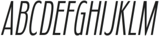 Fledgling Light Italic otf (300) Font UPPERCASE