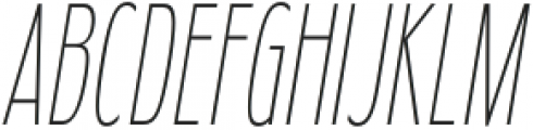 Fledgling UltraLight Italic otf (300) Font UPPERCASE