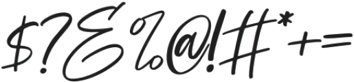 Fletches Italic otf (400) Font OTHER CHARS