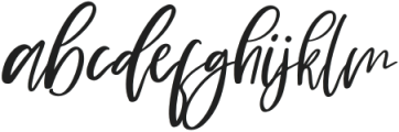 Fletches Italic otf (400) Font LOWERCASE