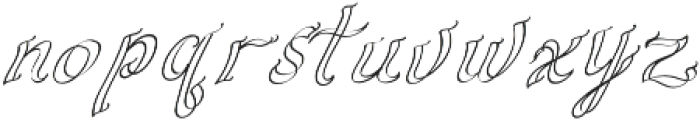 Fleuriste Italic otf (400) Font LOWERCASE
