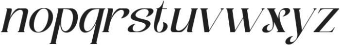 Flewur Italic otf (400) Font LOWERCASE