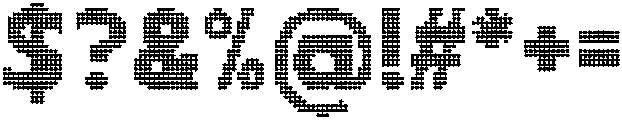 Flexibel Modular Dot16x otf (400) Font OTHER CHARS