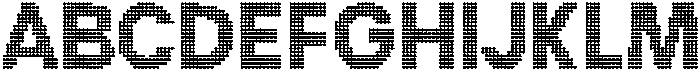 Flexibel Modular Dot16x otf (400) Font UPPERCASE