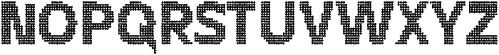 Flexibel Modular Dot16x otf (400) Font UPPERCASE