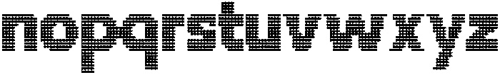 Flexibel Modular Dot17x otf (400) Font LOWERCASE