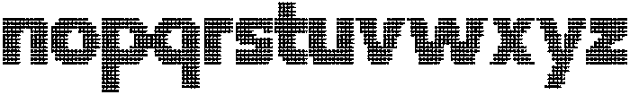 Flexibel Modular Dot18x otf (400) Font LOWERCASE