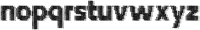 Flexibel Modular Dot21y otf (400) Font LOWERCASE