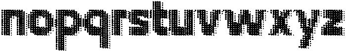 Flexibel Modular Dot22y otf (400) Font LOWERCASE