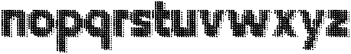Flexibel Modular Dot23y otf (400) Font LOWERCASE