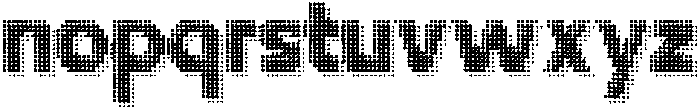 Flexibel Modular Dot25y otf (400) Font LOWERCASE