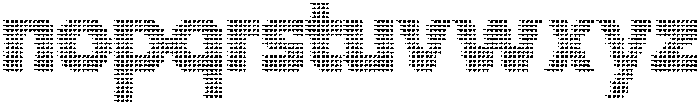Flexibel Modular TriangleDot38x otf (400) Font LOWERCASE