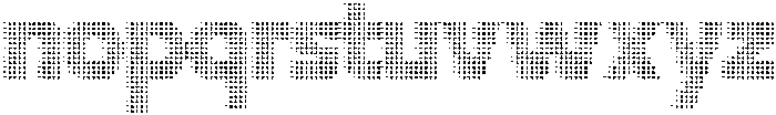 Flexibel Modular TriangleDot39x otf (400) Font LOWERCASE