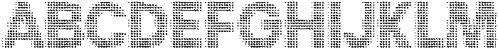 Flexibel Modular TriangleDot40x otf (400) Font UPPERCASE