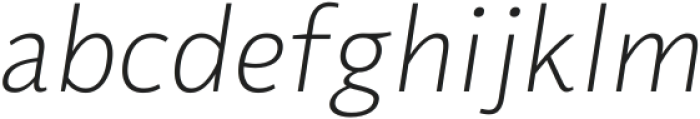 Flinders Extra Light Italic ttf (200) Font LOWERCASE