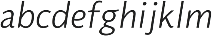 Flinders Light Italic ttf (300) Font LOWERCASE