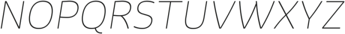 Flinders Thin Italic ttf (100) Font UPPERCASE