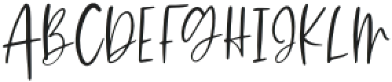 Flirty Script Regular otf (400) Font UPPERCASE