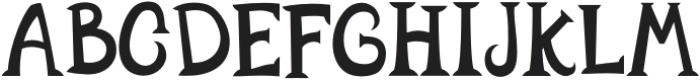 Flobun Regular otf (400) Font UPPERCASE