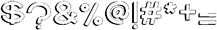 Floday Outline otf (400) Font OTHER CHARS