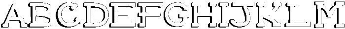 Floday Outline otf (400) Font UPPERCASE