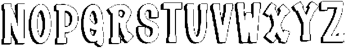 Floday Outline otf (400) Font LOWERCASE