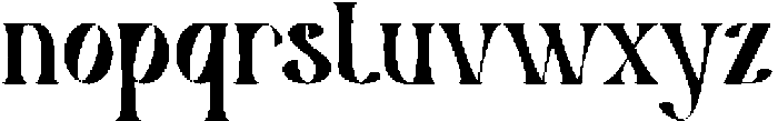 Flonari Regular otf (400) Font LOWERCASE