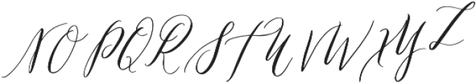 Flora Script Regular otf (400) Font UPPERCASE