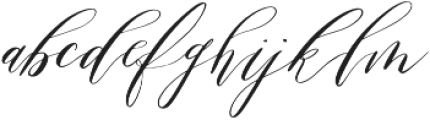 Flora Script Regular otf (400) Font LOWERCASE