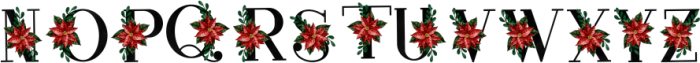 Floral Christmas Regular otf (400) Font LOWERCASE
