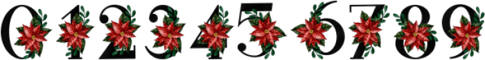 Floral Christmas Regular ttf (400) Font OTHER CHARS