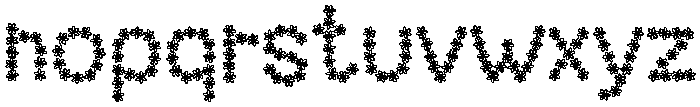 Floral Regular otf (400) Font LOWERCASE